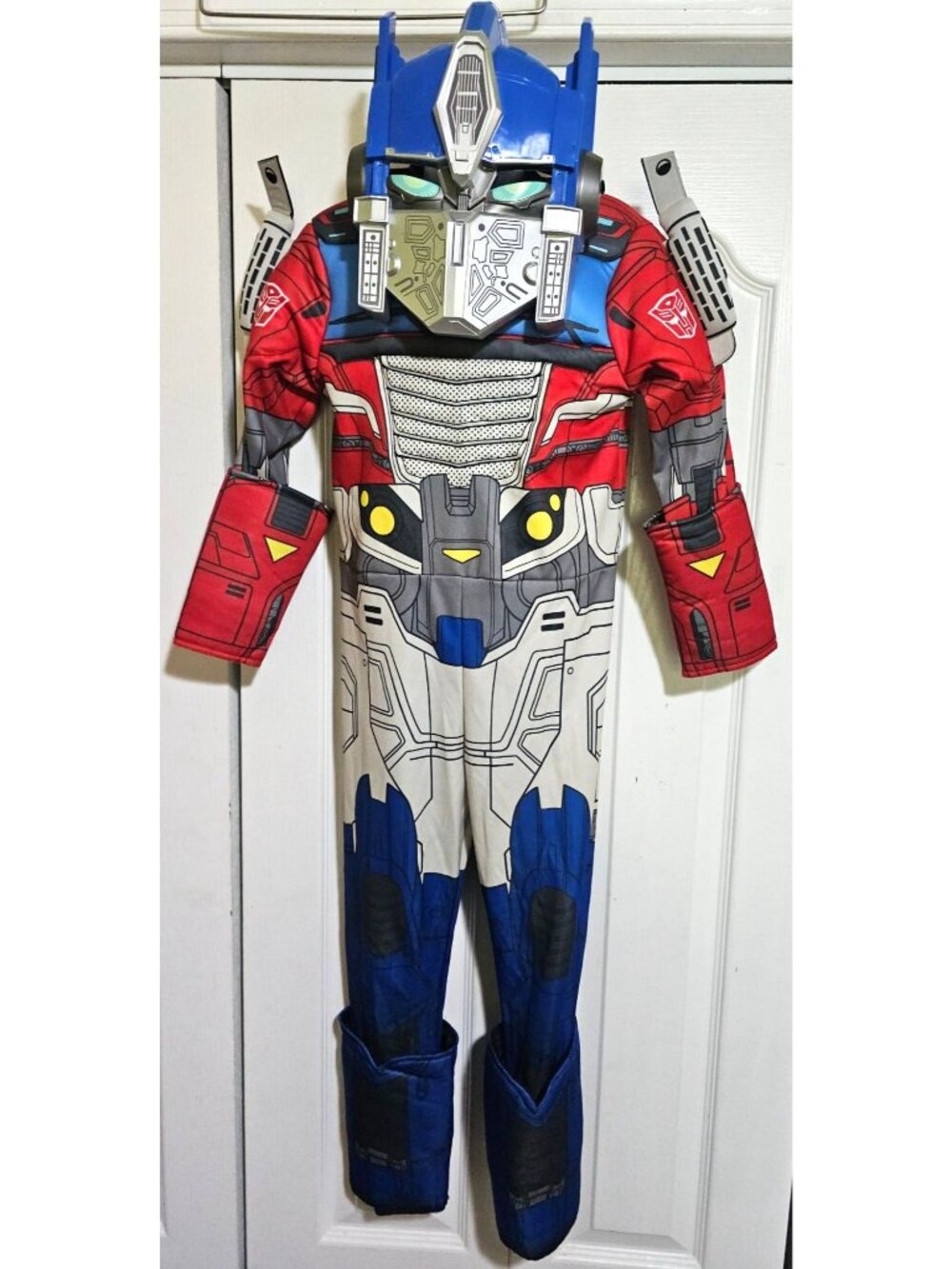 Transformers Optimus Prime Muscle Jumpsuit Costume Mask Gauntlet Boy 5-6T Spirit
